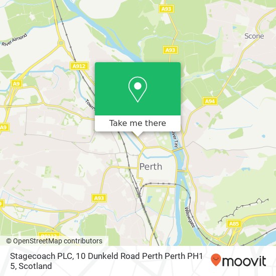 Stagecoach PLC, 10 Dunkeld Road Perth Perth PH1 5 map