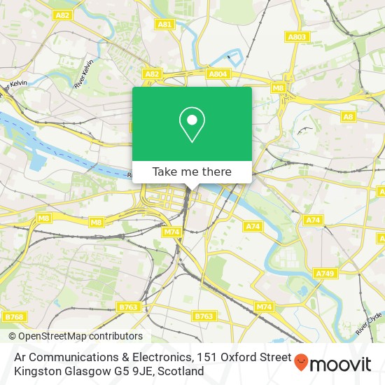 Ar Communications & Electronics, 151 Oxford Street Kingston Glasgow G5 9JE map