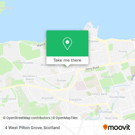4 West Pilton Grove map