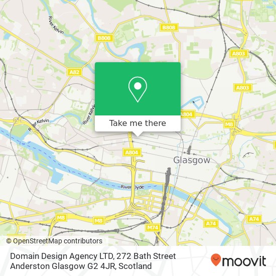 Domain Design Agency LTD, 272 Bath Street Anderston Glasgow G2 4JR map