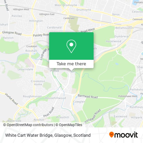 White Cart Water Bridge, Glasgow map