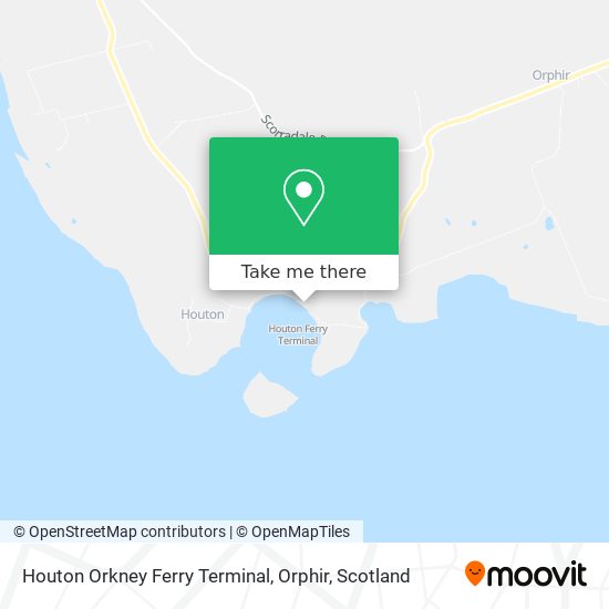 Houton Orkney Ferry Terminal, Orphir map