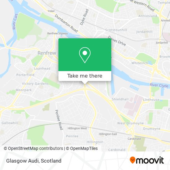 Glasgow Audi map