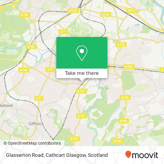 Glasserton Road, Cathcart Glasgow map