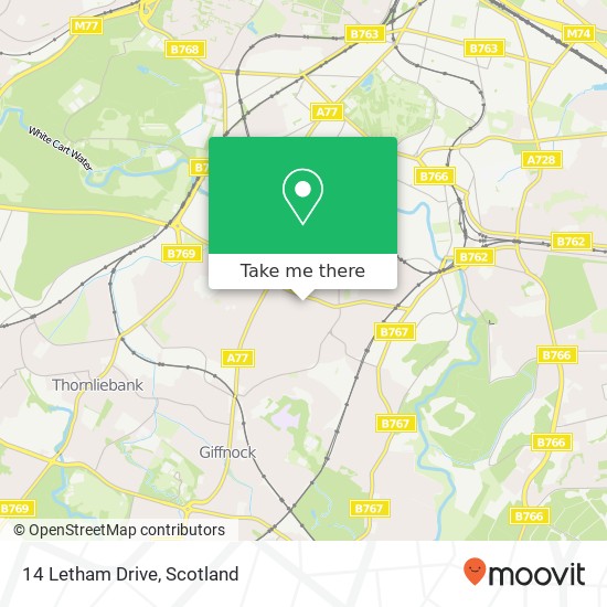 14 Letham Drive, Newlands Glasgow map