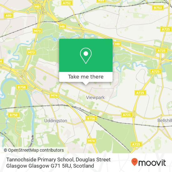 Tannochside Primary School, Douglas Street Glasgow Glasgow G71 5RJ map