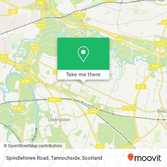 Spindlehowe Road, Tannochside map