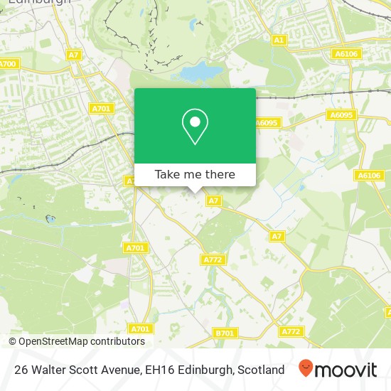 26 Walter Scott Avenue, EH16 Edinburgh map