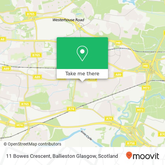 11 Bowes Crescent, Ballieston Glasgow map