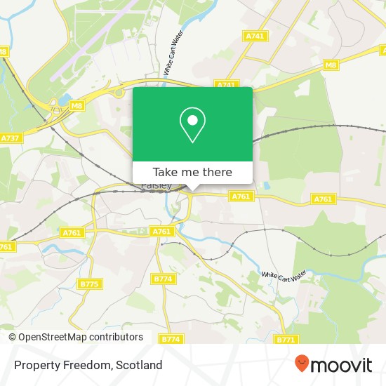 Property Freedom, 1 Glasgow Road Paisley Paisley PA1 3PX map