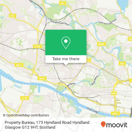 Property Bureau, 175 Hyndland Road Hyndland Glasgow G12 9HT map