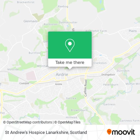 St Andrew's Hospice Lanarkshire map