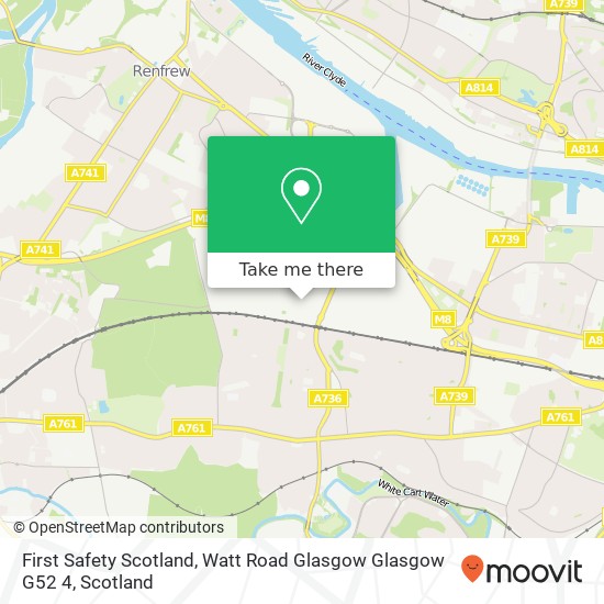 First Safety Scotland, Watt Road Glasgow Glasgow G52 4 map