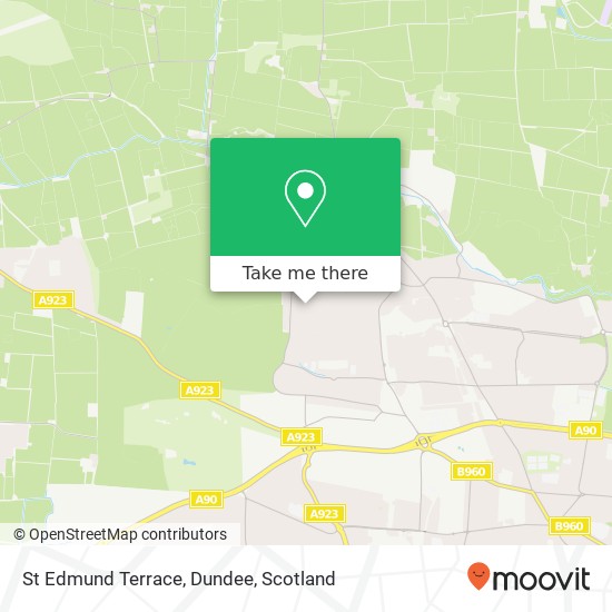 St Edmund Terrace, Dundee map