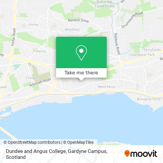 Dundee and Angus College, Gardyne Campus map