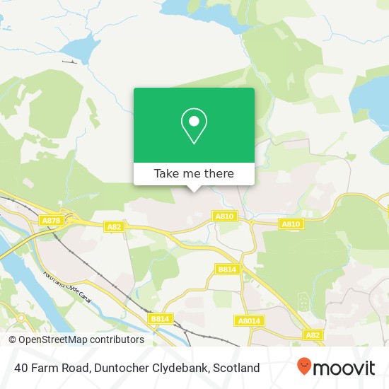 40 Farm Road, Duntocher Clydebank map