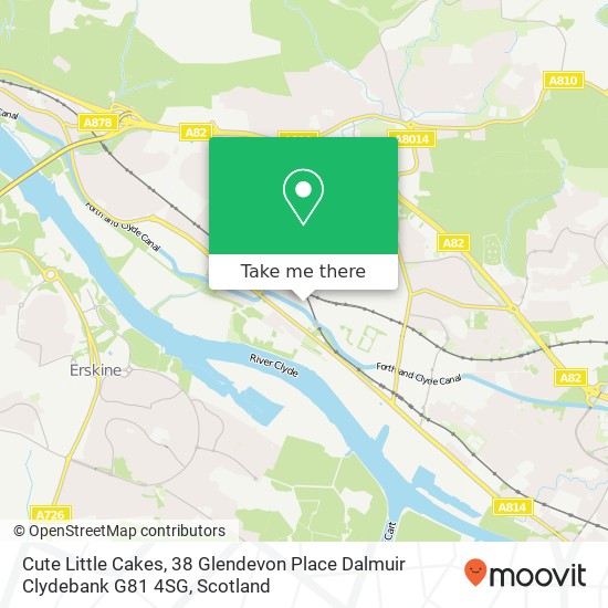 Cute Little Cakes, 38 Glendevon Place Dalmuir Clydebank G81 4SG map