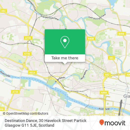 Destination Dance, 30 Havelock Street Partick Glasgow G11 5JE map