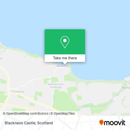 Blackness Castle map