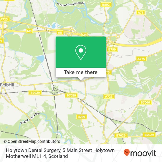 Holytown Dental Surgery, 5 Main Street Holytown Motherwell ML1 4 map