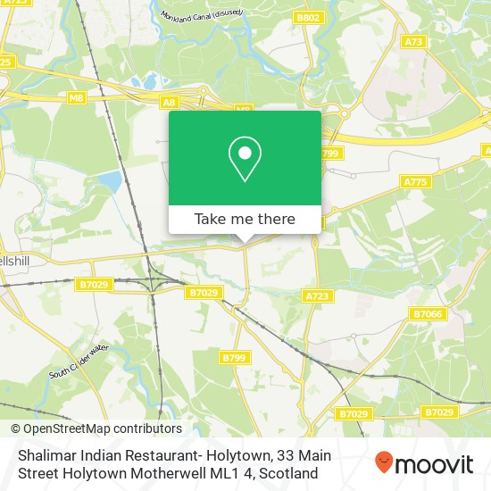 Shalimar Indian Restaurant- Holytown, 33 Main Street Holytown Motherwell ML1 4 map