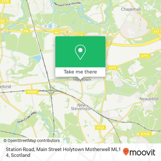 Station Road, Main Street Holytown Motherwell ML1 4 map