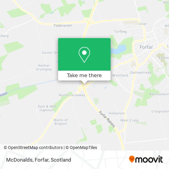 McDonalds, Forfar map