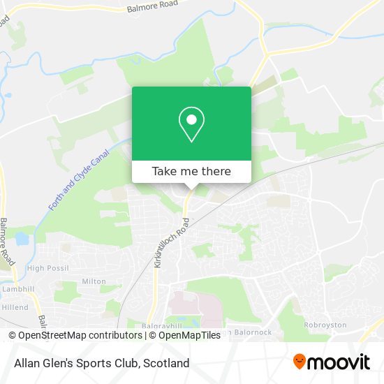 Allan Glen's Sports Club map