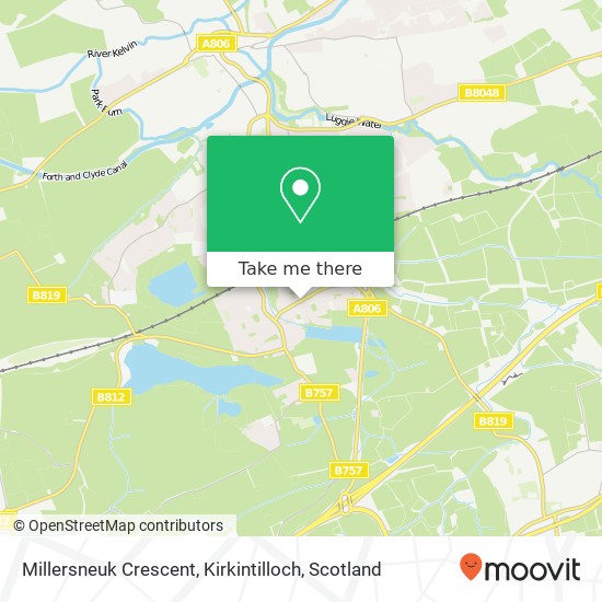Millersneuk Crescent, Kirkintilloch map
