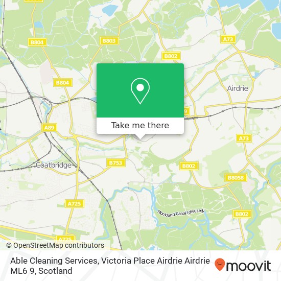 Able Cleaning Services, Victoria Place Airdrie Airdrie ML6 9 map