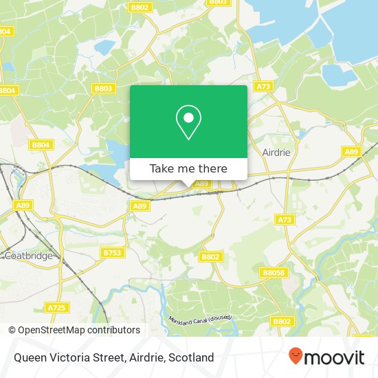 Queen Victoria Street, Airdrie map