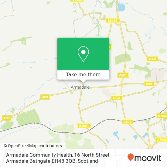 Armadale Community Health, 16 North Street Armadale Bathgate EH48 3QB map