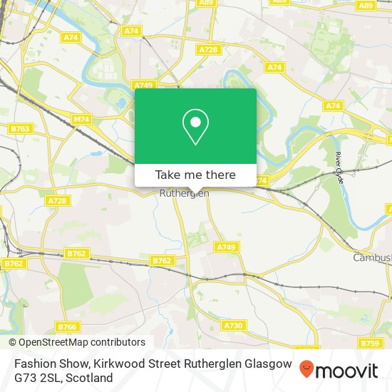 Fashion Show, Kirkwood Street Rutherglen Glasgow G73 2SL map