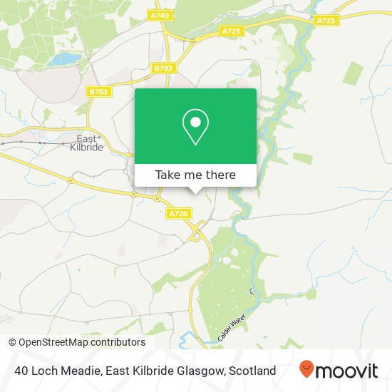 40 Loch Meadie, East Kilbride Glasgow map