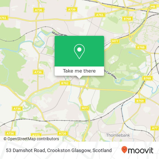 53 Damshot Road, Crookston Glasgow map