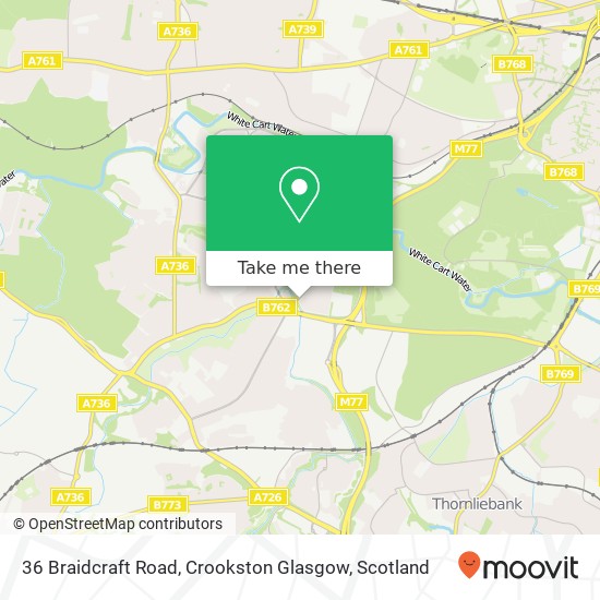 36 Braidcraft Road, Crookston Glasgow map