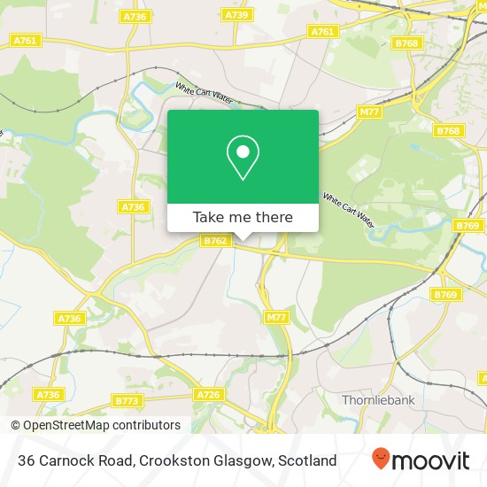 36 Carnock Road, Crookston Glasgow map