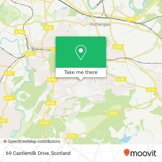 69 Castlemilk Drive, Glenwood Glasgow map