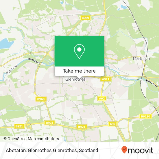 Abetatan, Glenrothes Glenrothes map