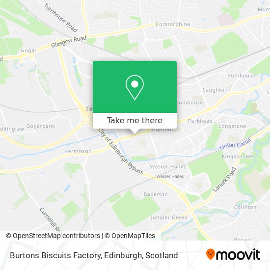Burtons Biscuits Factory, Edinburgh map