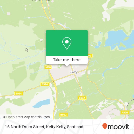 16 North Drum Street, Kelty Kelty map