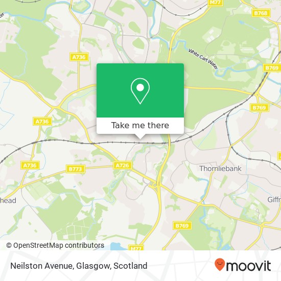 Neilston Avenue, Glasgow map