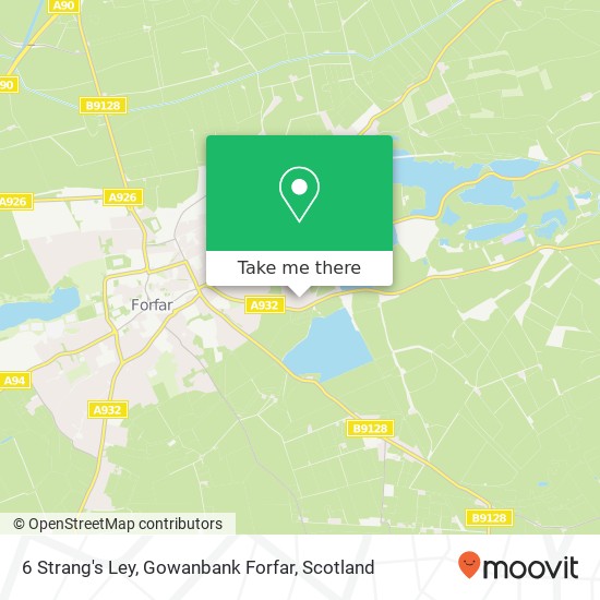 6 Strang's Ley, Gowanbank Forfar map