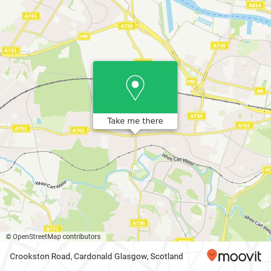 Crookston Road, Cardonald Glasgow map