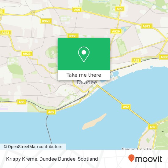 Krispy Kreme, Dundee Dundee map