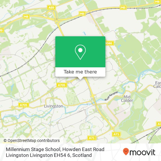 Millennium Stage School, Howden East Road Livingston Livingston EH54 6 map