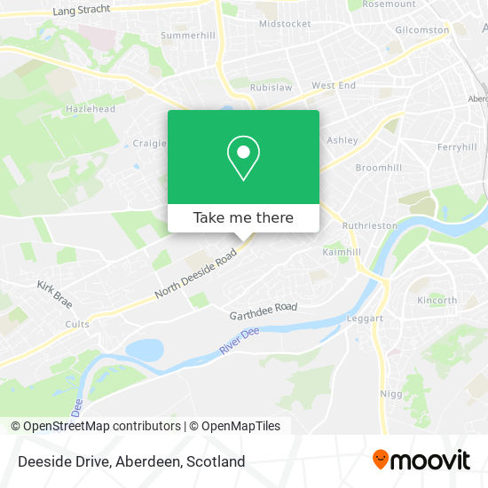 Deeside Drive, Aberdeen map