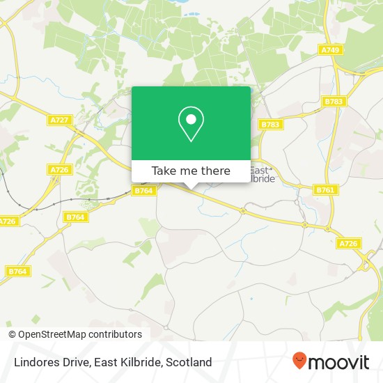 Lindores Drive, East Kilbride map