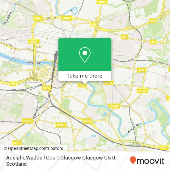 Adelphi, Waddell Court Glasgow Glasgow G5 0 map