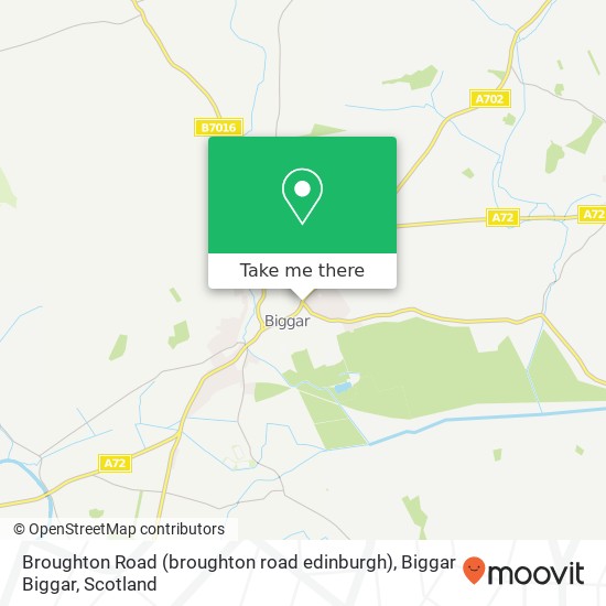 Broughton Road (broughton road edinburgh), Biggar Biggar map